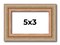 Photo Size Deco Brown Picture Frame - UV Acrylic, Foam Board Backing, Hanging Hardware